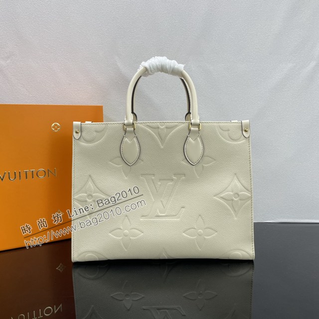 Lv路易威登2023專櫃新款OnTheGo中號手袋 LV壓紋粒面牛皮手提托特包 M45595 M45607 M46531 ydh5046